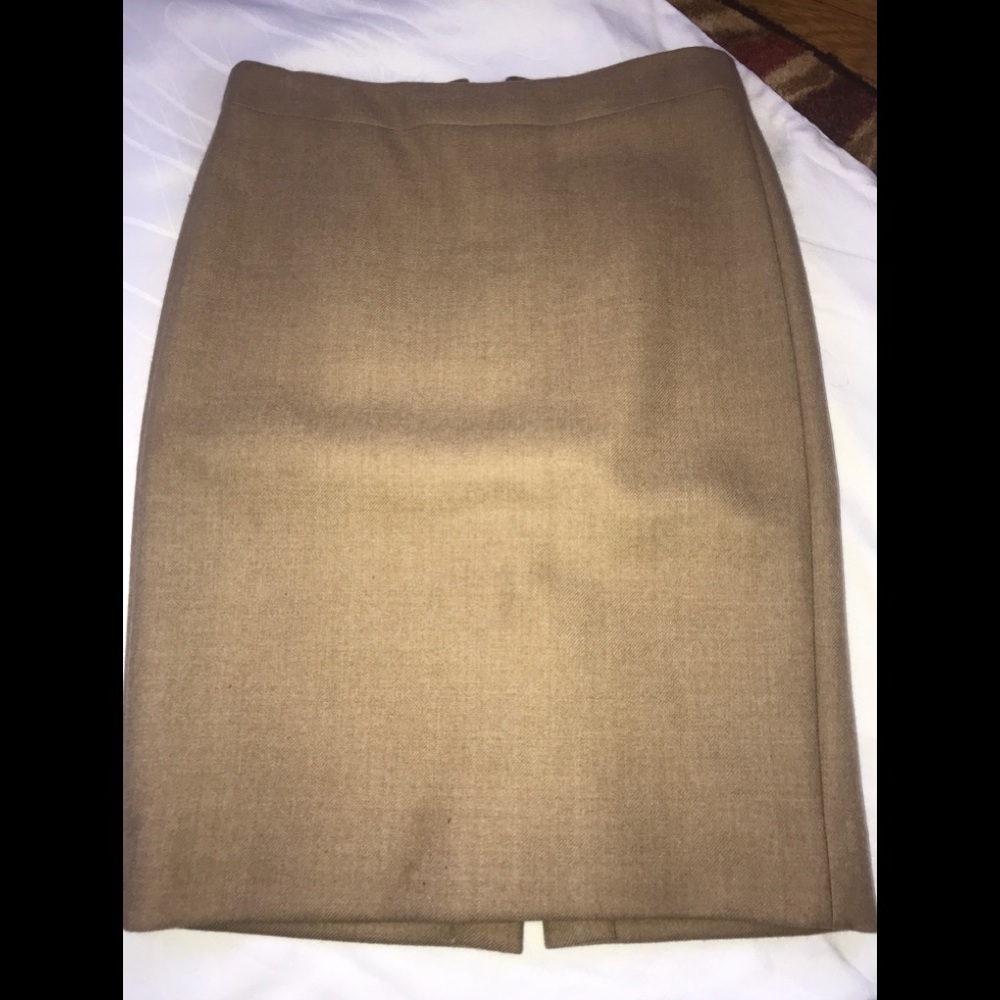 J Crew Pencil Skirt,  Tan, Size 2